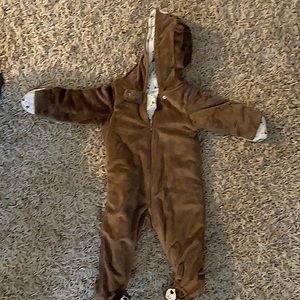Carter's bear warm footie outfit